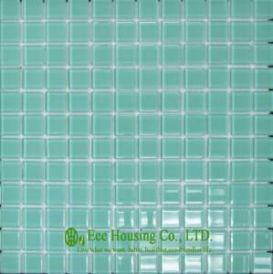 China Swimming Pool Mixed Color Glass Crystal Mosaic Tile, Sheet size of mosaic: 300 x 300mm wholesale