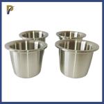 Laboratory Analysis Zirconium Crucible With Rims Molten Precious Metal Zr702