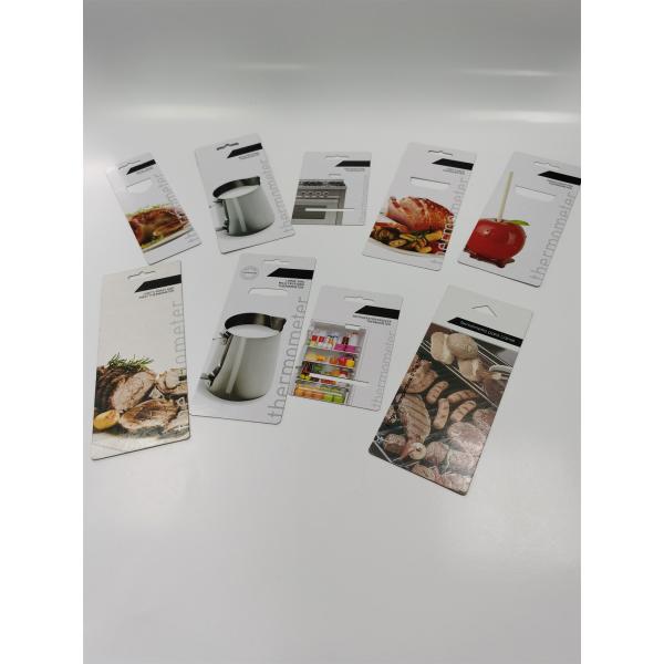 CMYK Custom Paper Blister Packaging Cards Recycled Single Printing Page