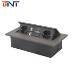 Hot sale grey color flush mount table pop up power outlet with european power