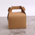 Custom Food Cupcake Folding Paper Box With Handle Cake Gift Food Packaging