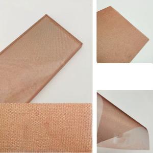 China Woven Fabric Mesh Laminated Glass Curtain Wall Red Color wholesale