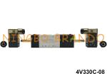 1/4'' 5 Way 3 Position 4V330C-08 Pneumatic Solenoid Valve For Pneumatic Actuator