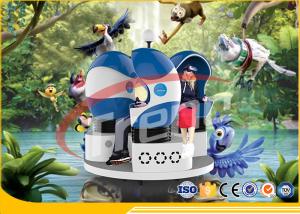 China Amazing Blue 9D Virtual Reality Simulator , VR Game 9D Action Cinema CE Approved wholesale