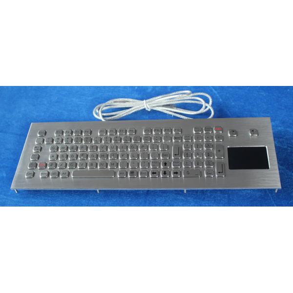 Industrial Waterproof keyboard with Integrated touchpad for Kiosk