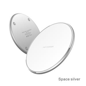 China 15W Abs Metal Qi Standard Wireless Phone Charging Pad Fast For Mobile Phone wholesale