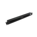 19" 1U Professional 1U 24 Port Ethernet Patch Panels For Rack Installation