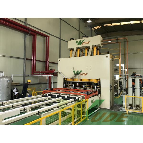 Industrial MDF PB Short Cycle Lamination Line , Short Cycle Press Machine