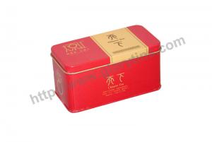 China Rectangular Tea Tin Box 129.5*77*63mmH wholesale