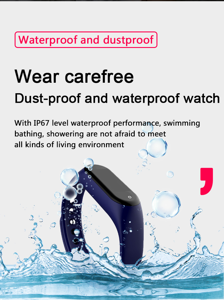 BT4.0 80mAH Calories Smart Watch Pedometer Burned Bond Touch Bracelet Bands SMS Notification
