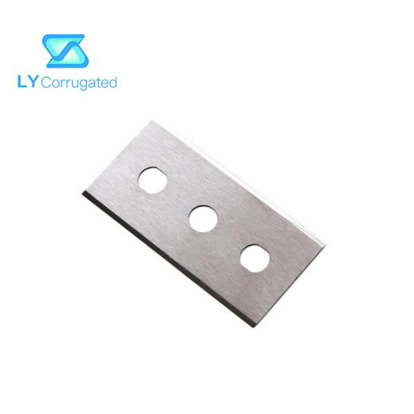 Industrial Tungsten Carbide Razor Blades Three Holes Knives Aluminum Foil Film