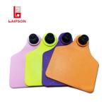 TPU 75MM Long Range UHF RFID Long Range Uhf Rfid Livestock Ear Tag For Tracking
