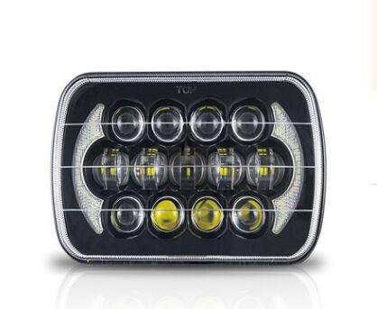 Jeep Wrangler 85w Cree 7 Inch Black Projector LED Headlights With DRL, High /