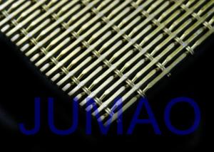 China Golden Decorative Architectural Metal Fabric Rust Resistance With 43% Open Area wholesale