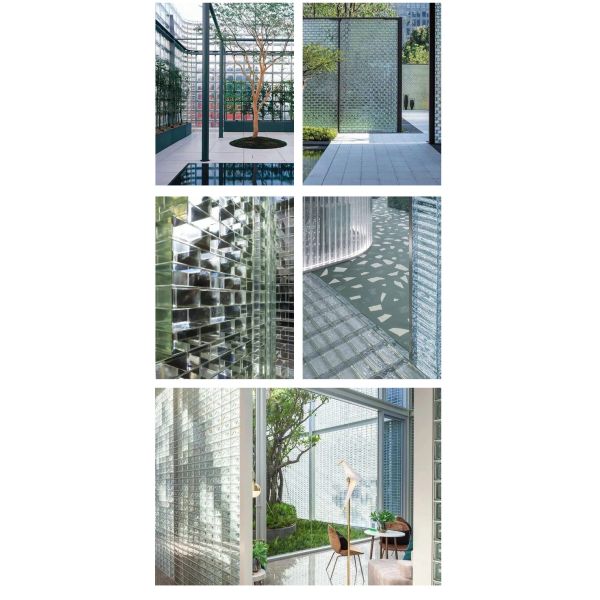 Transparent Square Solid Glass Block, Moisture-Proof Crystal Glass Partition Brick