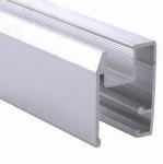 Drawbench / Wooden Transfer Aluminum Window Extrusion Profiles Dark Bronze For