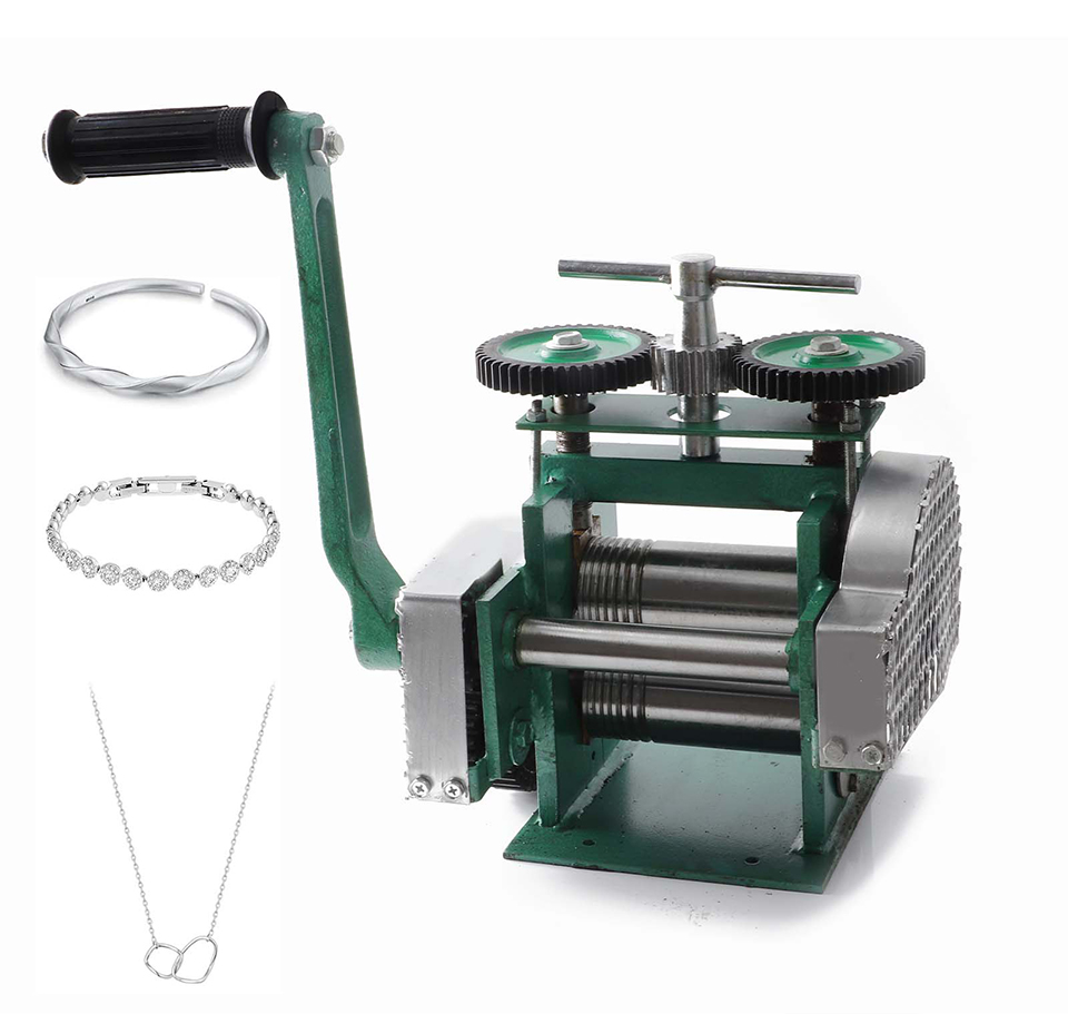 120mm Rolling Mills Machines Jewelry Press Machine Distance Adjustable