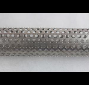 China Custom Length Perforated Stainless Pipe , Chemical Perforated Aluminium Tube wholesale