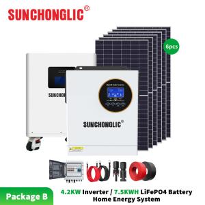 China 4.2kw Inverter 7.5kwh Lifepo4 Battery Home Energy System For Residential wholesale