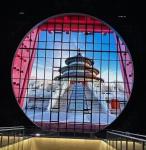 Optional LED Chip Transparent Flexible Indoor/Outdoor Full Color Window Display