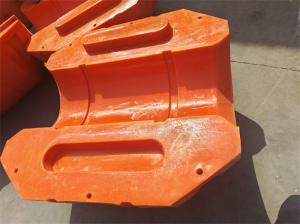 China Orange HDPE Pipe Floater For Environmental Dredging Sediment Removal Solutions wholesale
