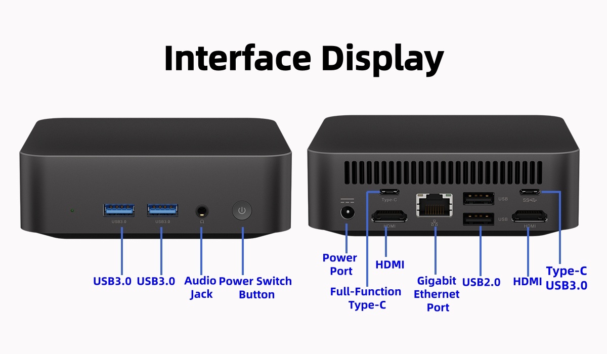 Intel N250 Processor Home Office Mini PC With Single LAN Port