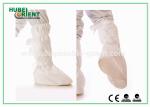 Nonskid Microporous Disposable Shoe Covers Booties / White Disposable Foot