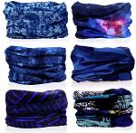 Blue Sublimation Biking Polyester Multifunctional Bandanas