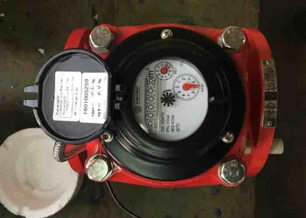 DN100 Remote Reading Hot Woltman Water Meter , Positive Displacement Heat Flow