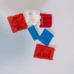 41x41MM 316 SS Plastic Unistrut Caps Red Blue Unistrut PVC Cover