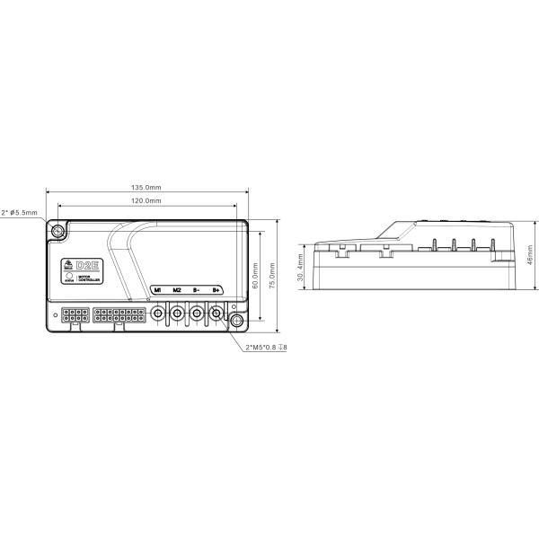 En1175-2020 100A 24v Brushed Dc Motor Speed Controller Intended For The Traction Control Of Lightweight CLASS III Stac