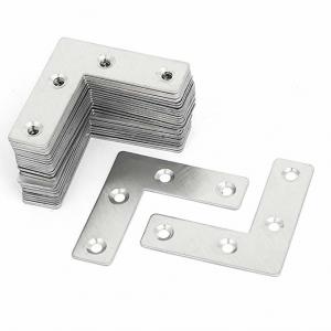 China Metal L Shaped Flat Fixing Mending Repair Plates Bracket with 50mmx50mmx1mm Size on sale