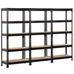 China 5 Tier Storage Shelf Rack Adjustable Metal Garage Storage Rack Garage Shelves on sale