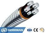 Welding And Corrugation Cable Armouring Machine For Flexible Fireproof Cable