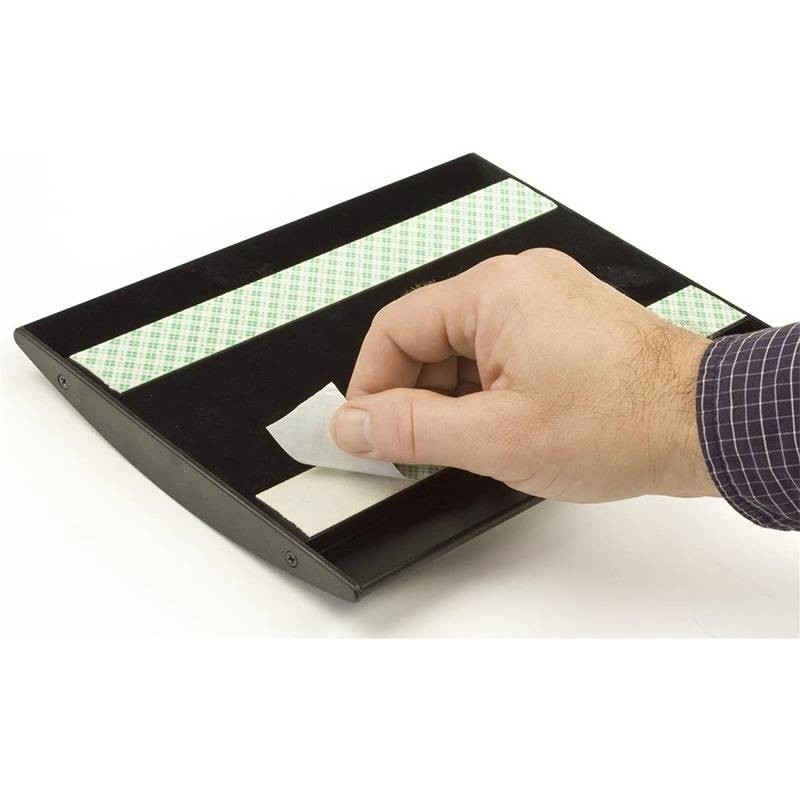 Rustproof Aluminium Door Sign Holders Adhesive Door Nameplate Holder