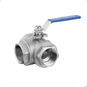China Internal Thread 3 Way Ball Valve Stainless Steel Water General Use wholesale