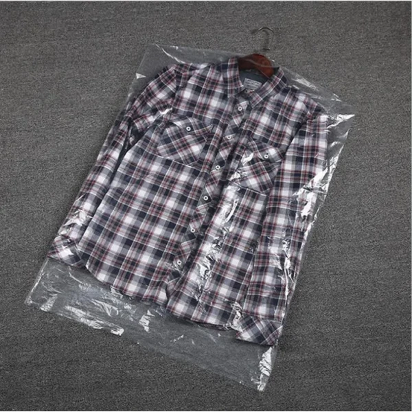 Warning Word Random Printing Garment Packaging Bag Clear Garment/Laundry/Clothing Bag
