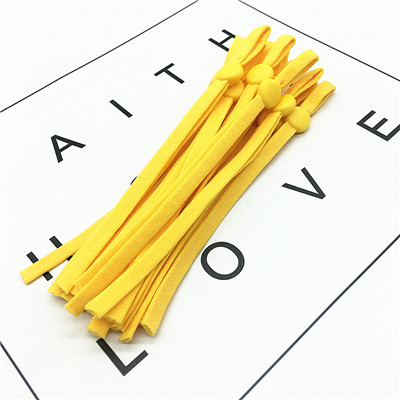 12cm length 5mm flat adjustable elastic band with buckle earloop cord for facemask earloop strap