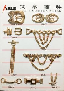 China Custom Factory Price Nickle Free Metal Zinc Alloy Shoe Chain Buckle For Men wholesale