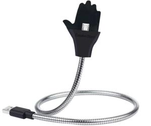 China Palms USB Light Gooseneck Metal Hose Phone USB Charging Cable 50cm wholesale