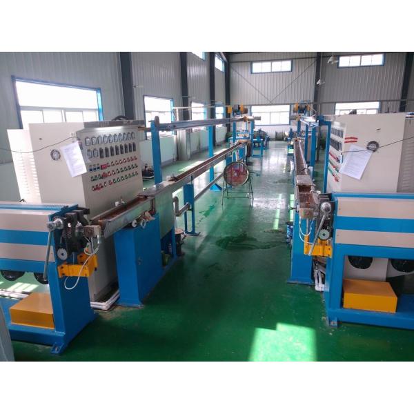 High Speed PVC Plastic Wire Extruder , 140kg/h Cable Manufacturing Machine