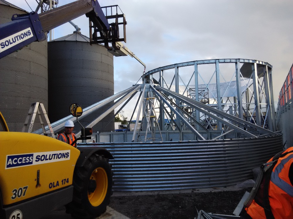 Alibaba China 2000tons grain storage silo corn maize steel silo price for sale