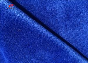 China Polyester Dark Blue Minky Dot Fabric Kids Blanket Material Warp Knit Plain Dyed Fabric on sale