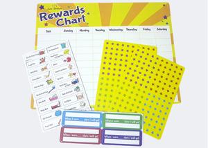 China Behavior Chores Dry Erase 17&quot; X 13&quot; Magnetic Reward Chart Dry Earse Board Star Charts wholesale