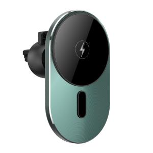 China Wireless 15w Folding Magnetic Car Phone Holder Iphone Magsafe Car Mount Charger wholesale