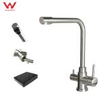 Black Kitchen Faucets Stainless Steel 304/316 Kitchen Sink Tap Water Mixer 3 Way