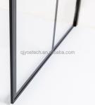 Elegant Single French Shower Door 6-12mm Thickness Fine Polished Edge Tempered