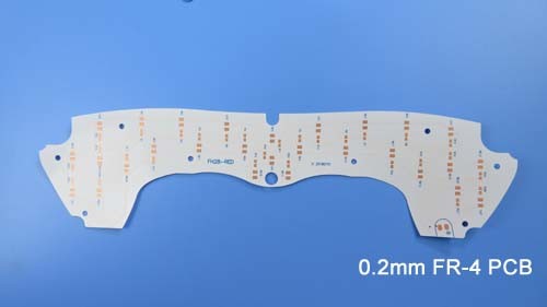 Single Layer Printed Circuit Board with White Solder Mask 0.2mm FR-4 PCB Board with OSP for Display Backlight