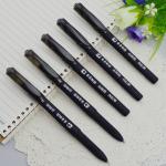 Gel pen,Promotional gel-ink pen with cap,black rubber gel-ink pen,