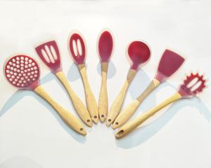 China Food Grade Silicone with Slotted Turner/Flipper, Spoon, Spatula, Ladle, Pasta Server, Strainer wholesale